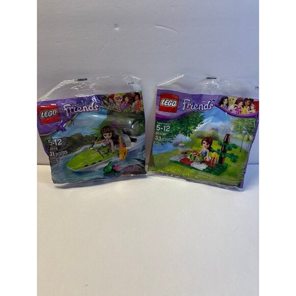 Lego Friends Mini Play Sets (30108 / 30115)‎ picnic & boat (NEW) - Picture 1 of 5